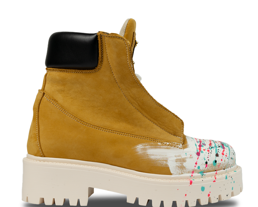 Starboot – Beige Handmade Nabuk-Sneaker-CRISTIANZEROTRE