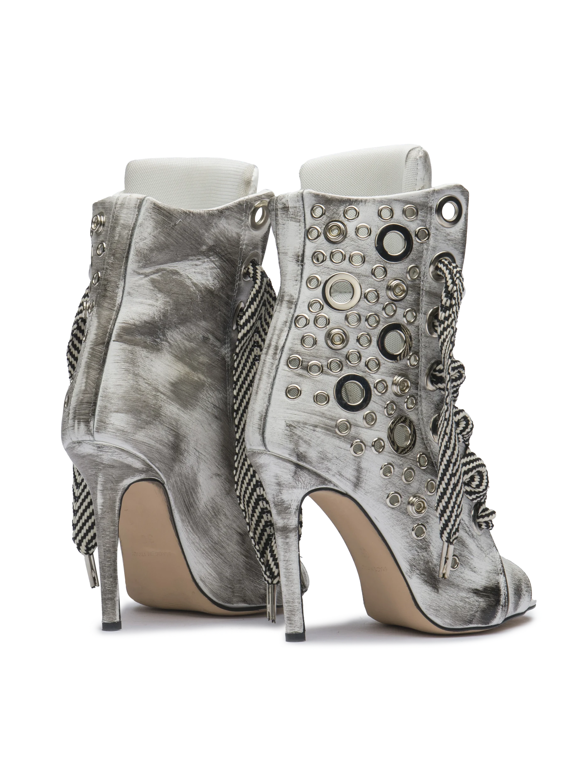 RUSH – Silver Distressed Leather