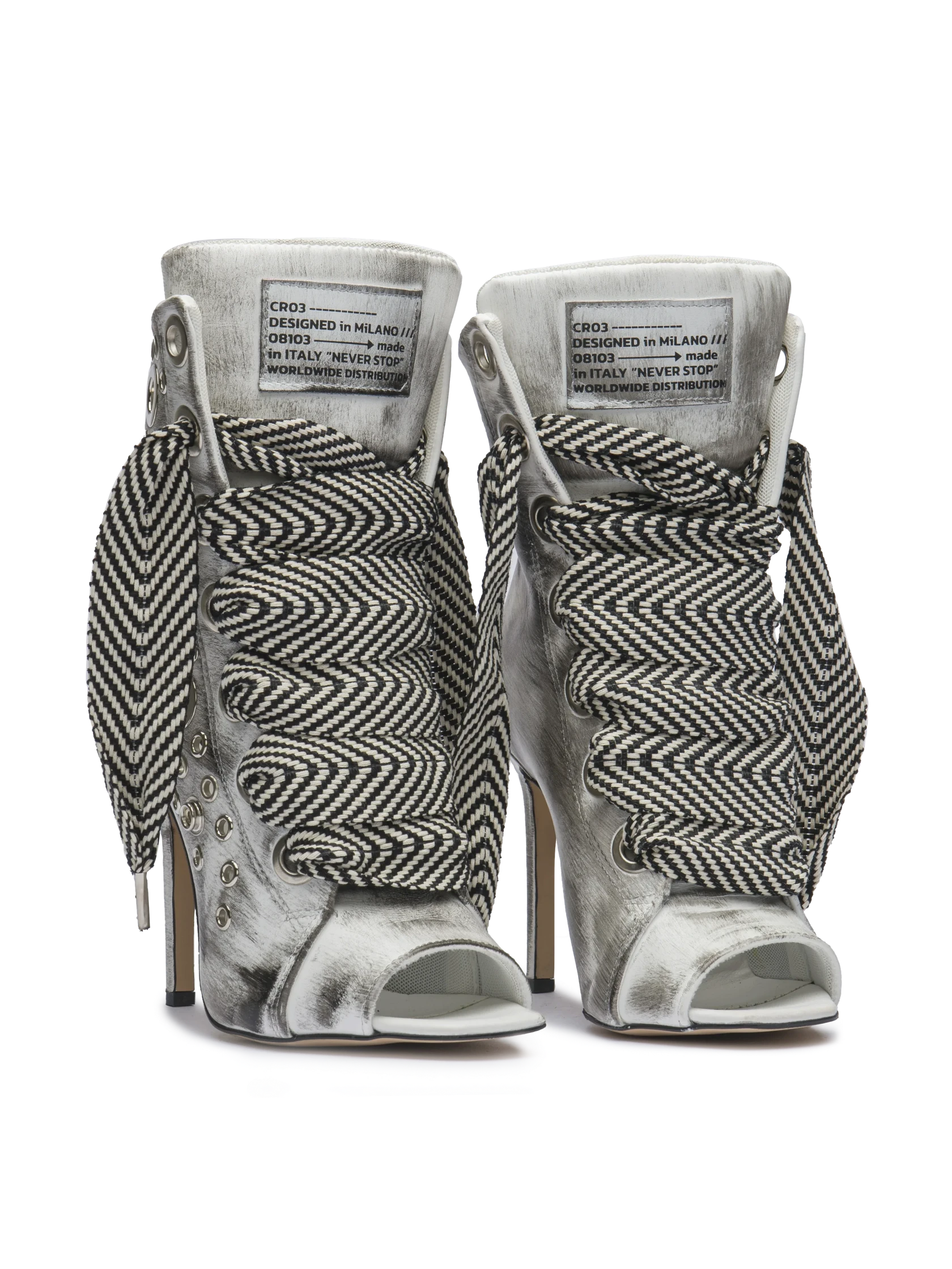 RUSH – Silver Distressed Leather
