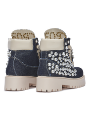 STARBOOT CUSTOM — Denim cu perle