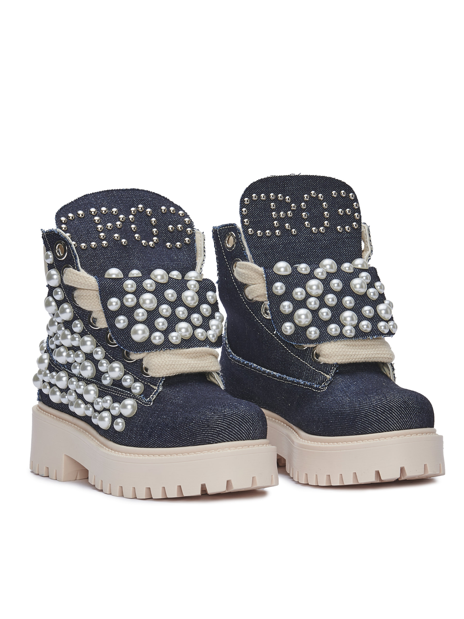 STARBOOT CUSTOM — Denim cu perle