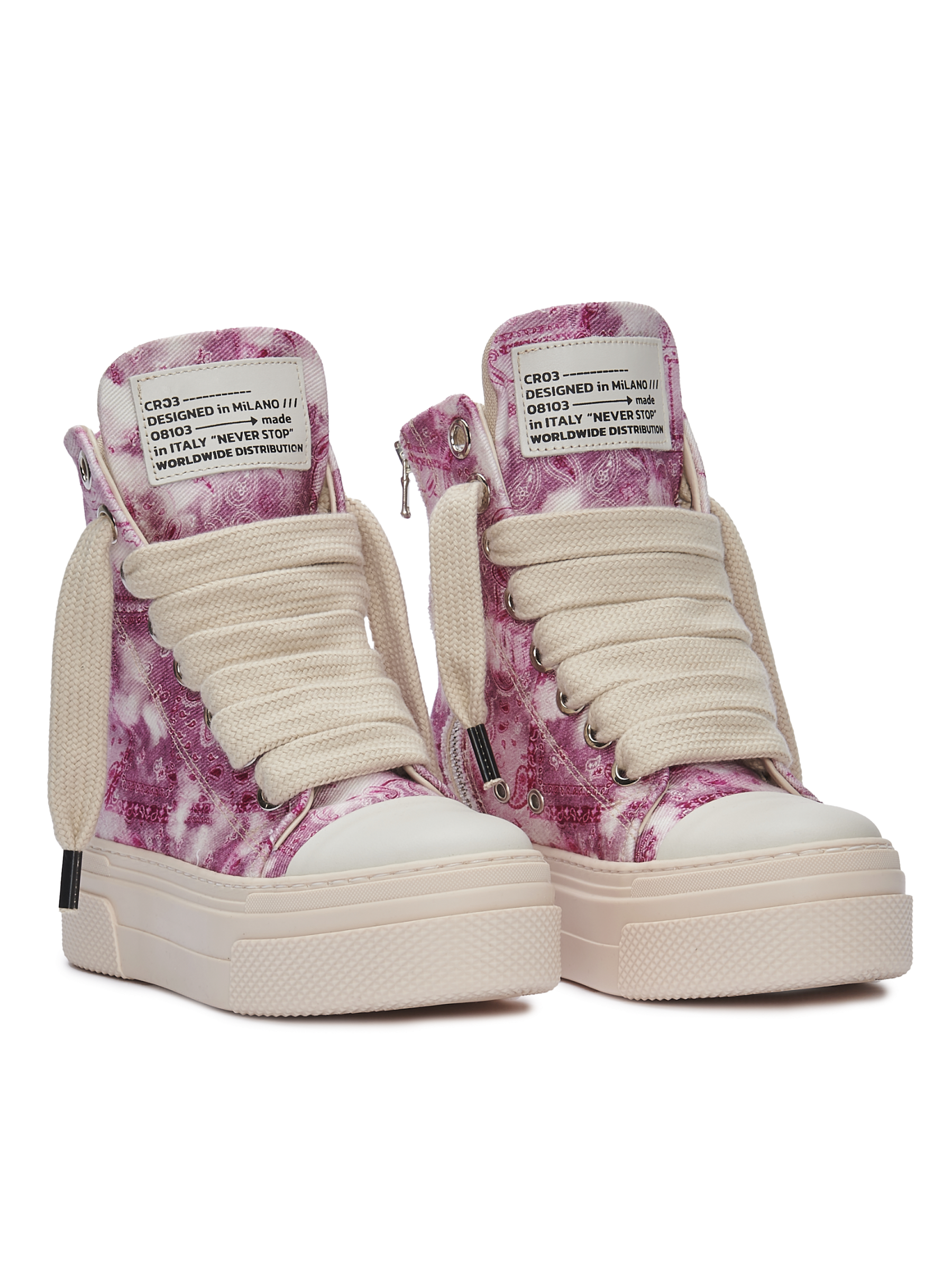 CALIPSO – Denim à motif bandana rose