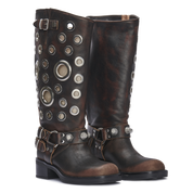 SOVEREIGN – Pelle Metallica Vintage Marrone