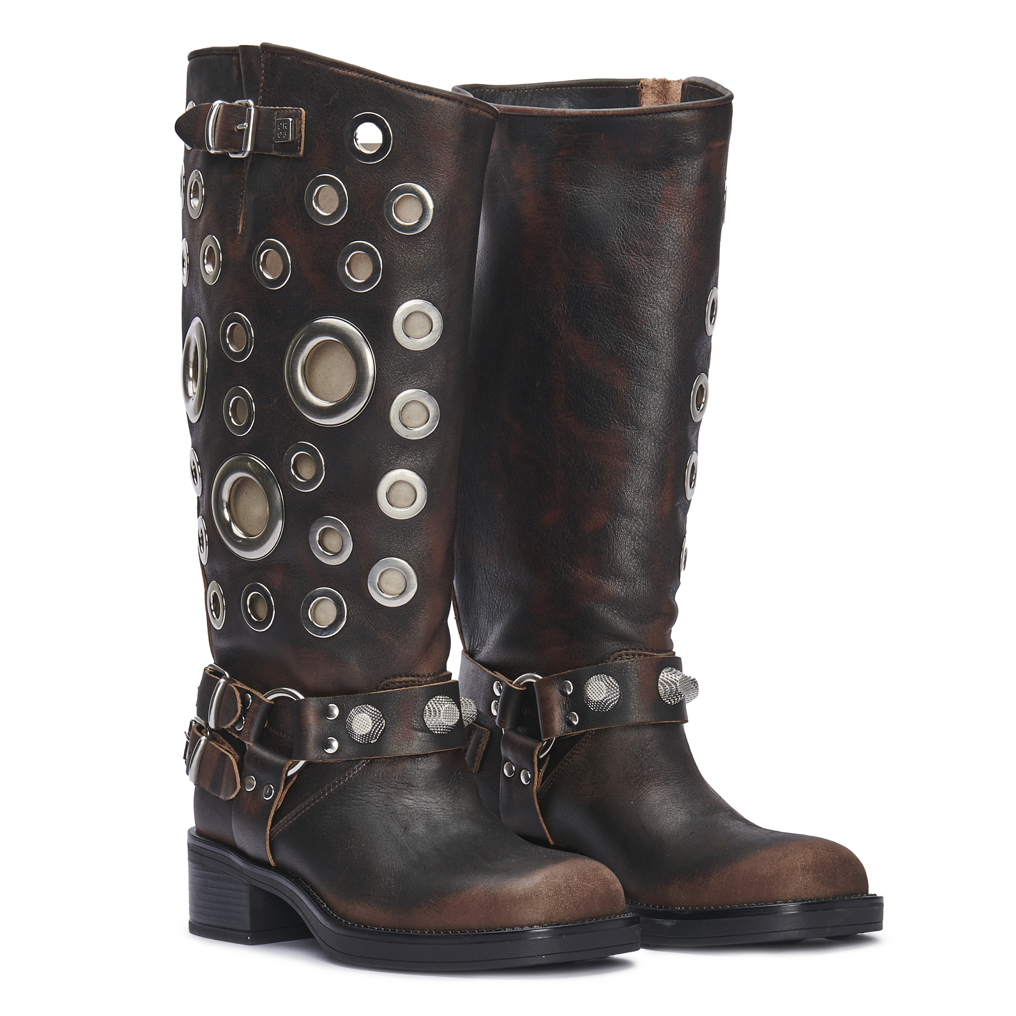 SOVEREIGN – Pelle Metallica Vintage Marrone