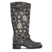 SOVEREIGN – Washed Black Leather