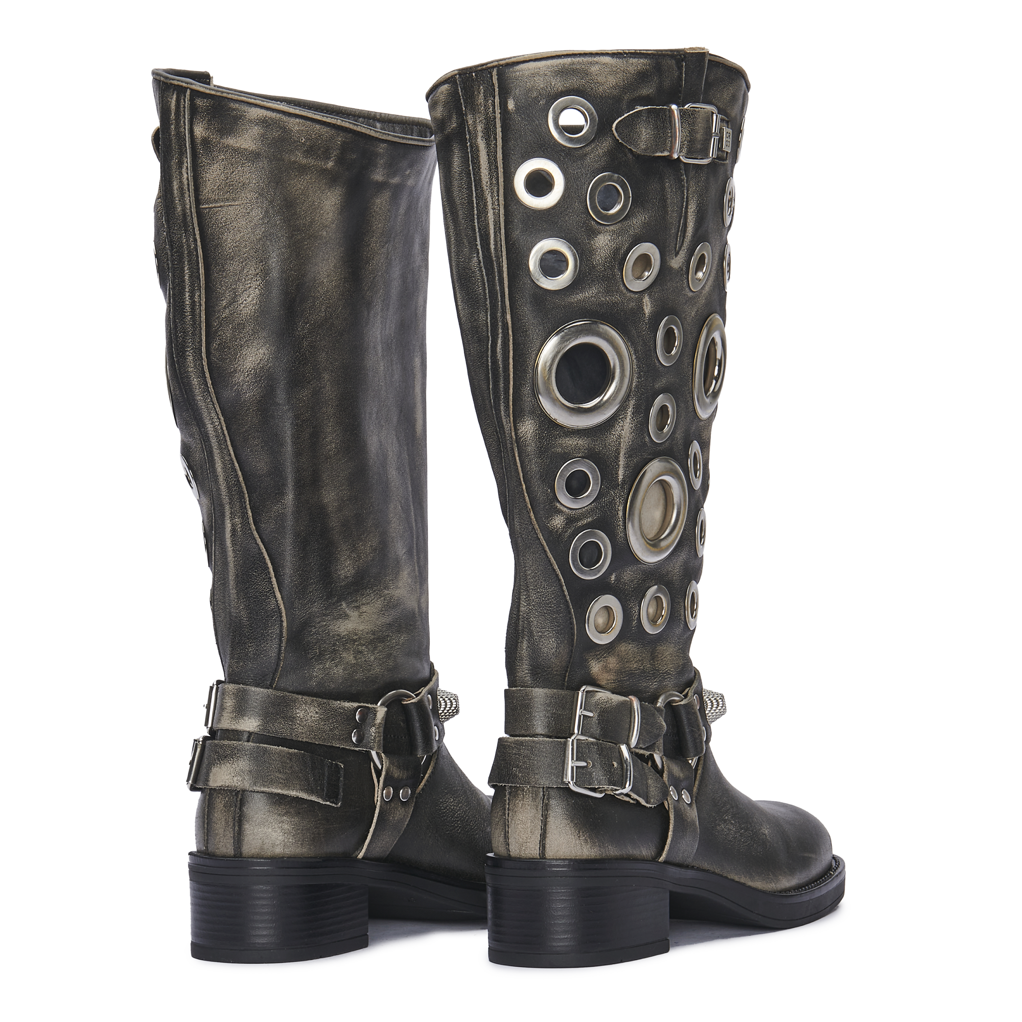 SOVEREIGN – Washed Black Leather