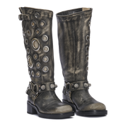 SOVEREIGN – Washed Black Leather