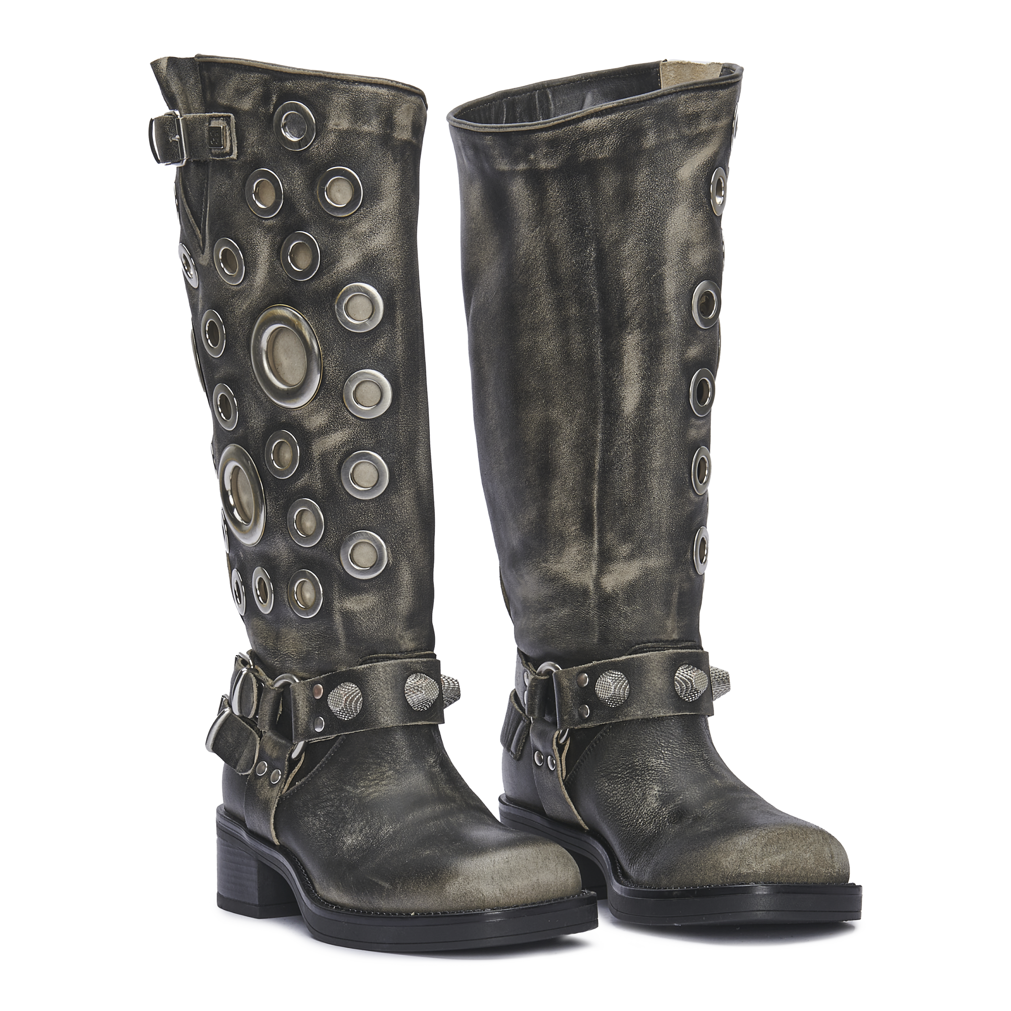 SOVEREIGN – Washed Black Leather