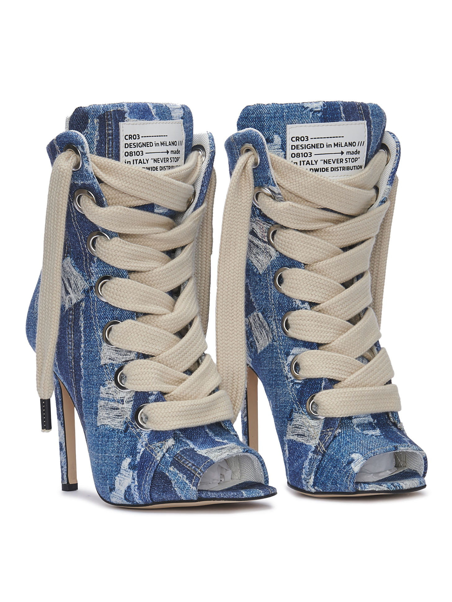 RUSH — Bedruckter Denim im Used-Look