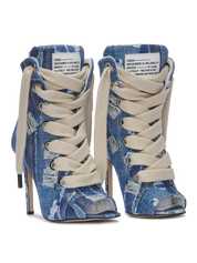 RUSH — Bedruckter Denim im Used-Look