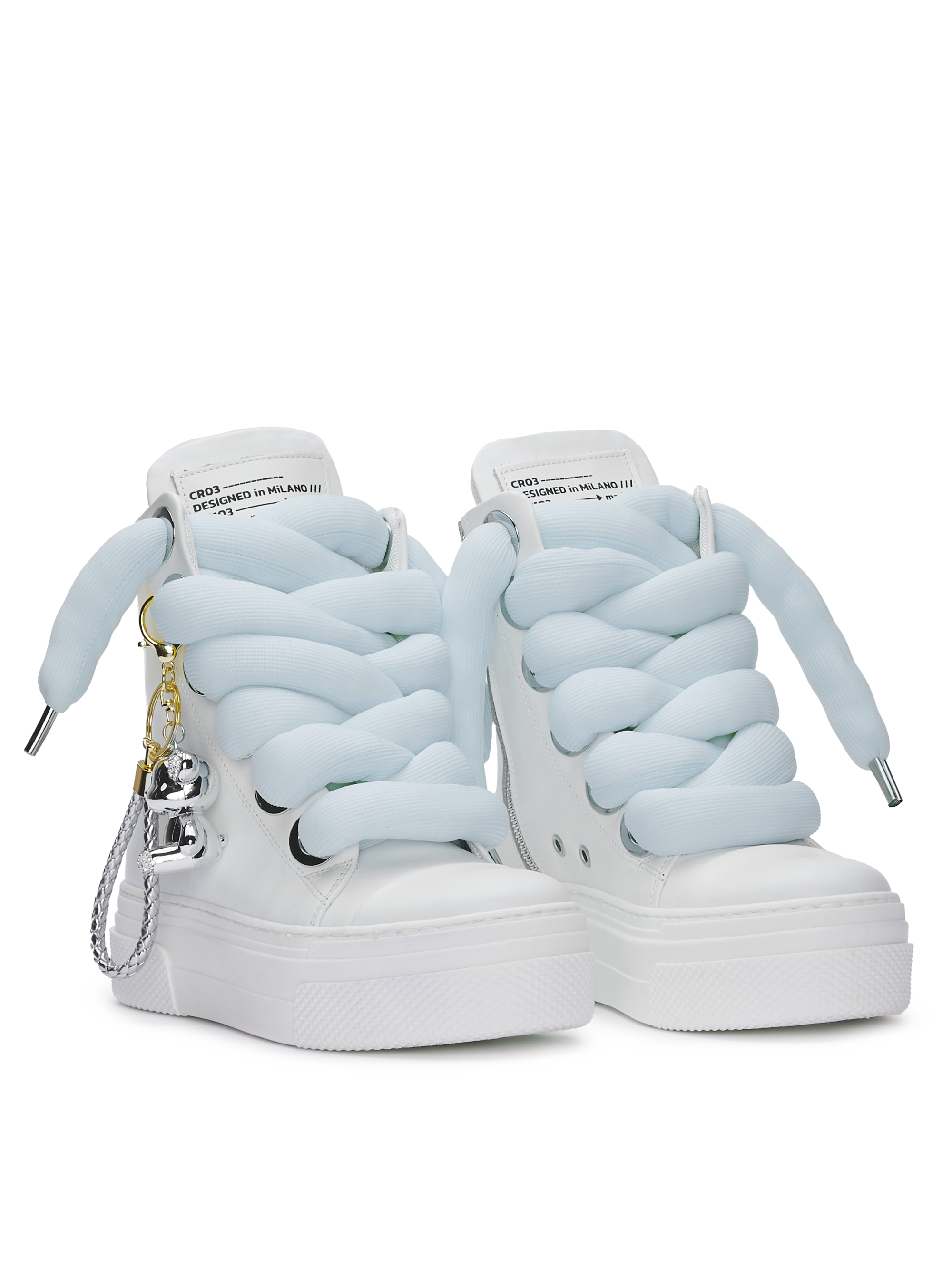CALIPSO – Lacets tubulaires bleu clair