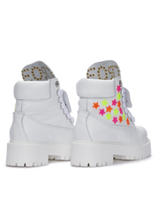 STARBOOT CUSTOM — Leder mit Neonsternen
