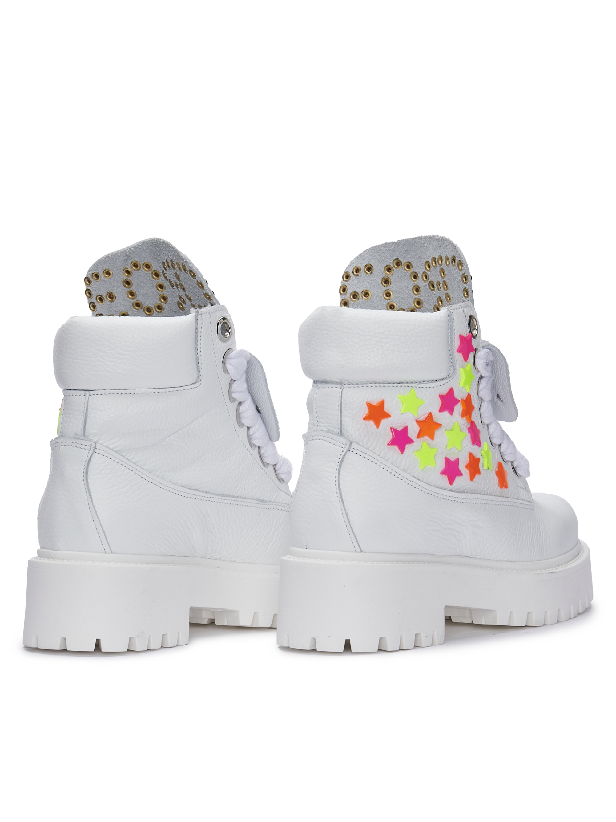 STARBOOT CUSTOM — Leder mit Neonsternen