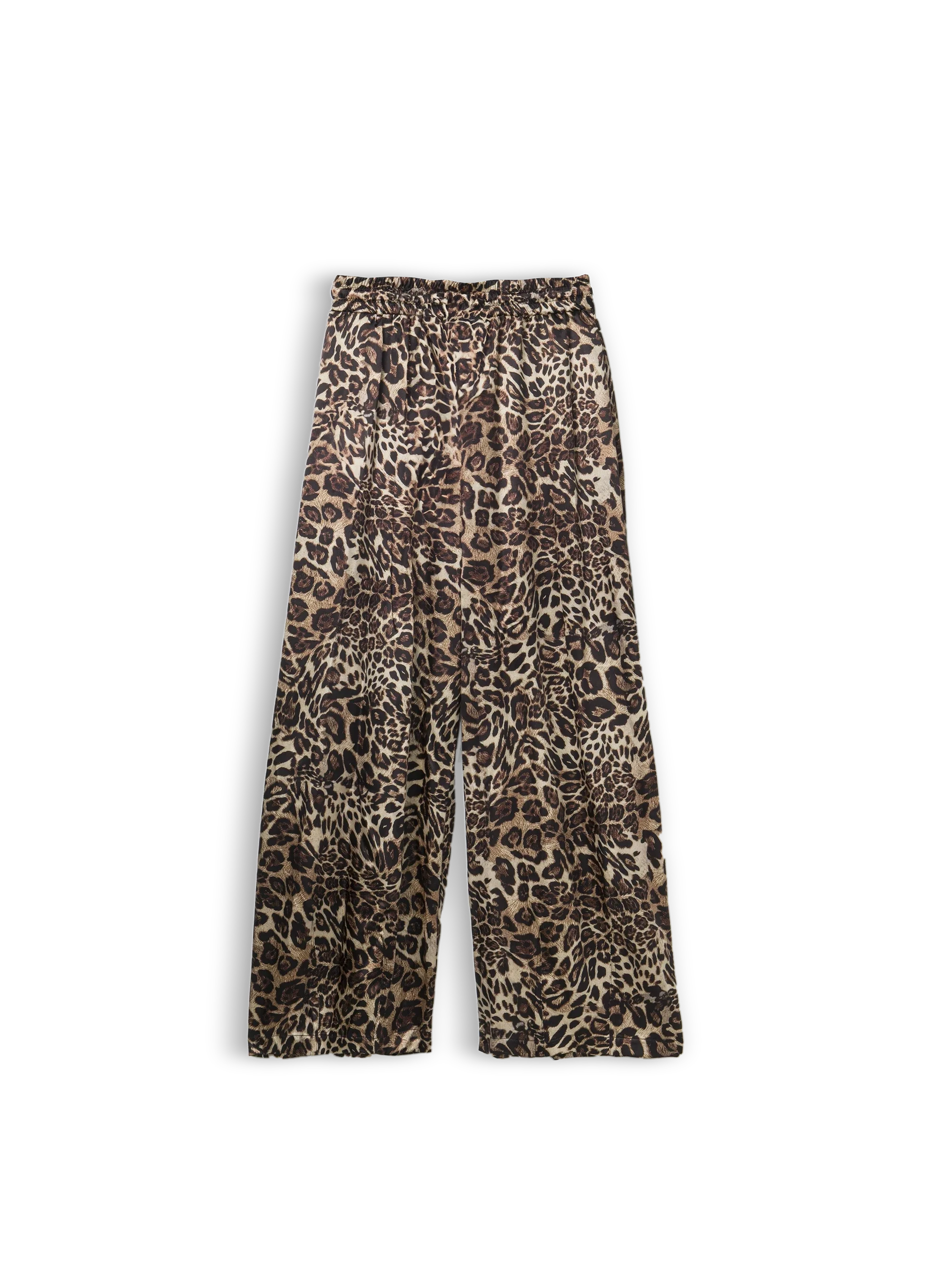 Pantalon CR03 à motif léopard orange