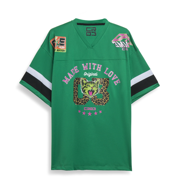 SET - T-shirt over + Short green + Rush Black